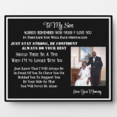 息子へ フォトプラーク (正面)