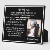 息子へ フォトプラーク (側面)