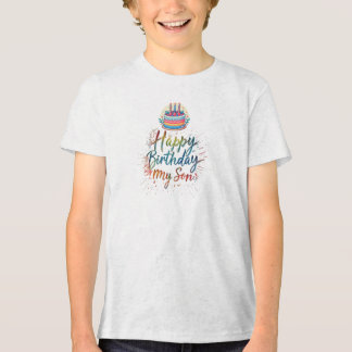"息子へ、誕生日おめでとう - 最高のプレゼント" トライブレンドTシャツ