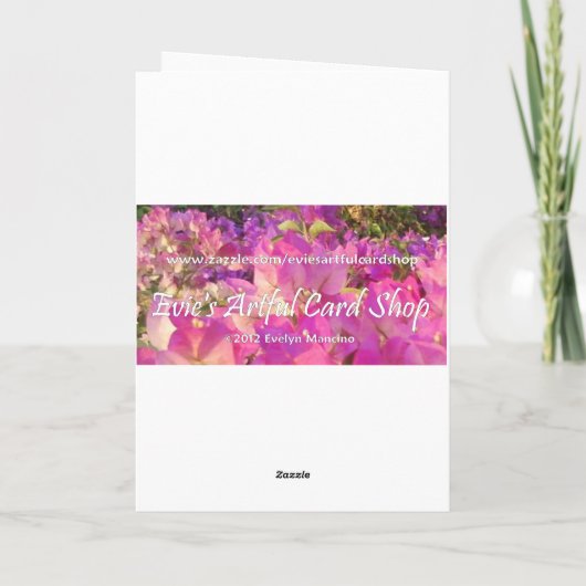 息子または娘の詩からの母の日のロバ及び子馬 カード (裏面)