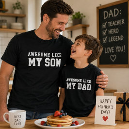 息子みたいにかっこいい おもしろパパTシャツ ギフト Tシャツ
