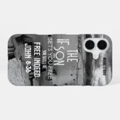 息子もしが自由に使えばTシャツ iPhone 16ケース (裏面横)