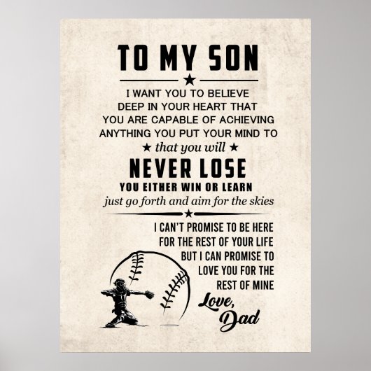 息子やる気を起こさせるのポスターギフト – 私の息子のポスター ポスター (正面)