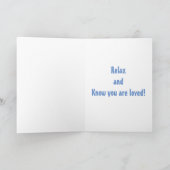 息子よ楽しむリラックスし、知っている誕生日C カード (内部)