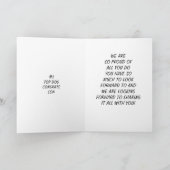 息子よ、卒業おめでとう！自慢したくなるような偉業だね カード (内部)