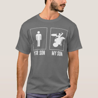 息子よ 私の息子よ ドラマー ロックンロール バンド レトロ Tシャツ