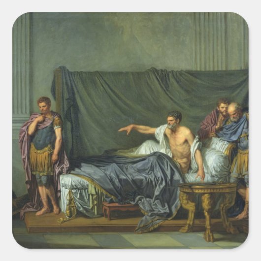 息子を叱責するセウェルス天皇 スクエアシール (正面)