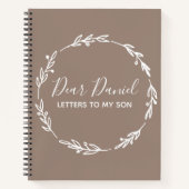 息子エレガントデザインへのシエナ文字 ノートブック (正面)