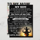 息子カスタマイズへの贈り物 |最高のお子様の贈り物 シーズンカード (正面/裏面)