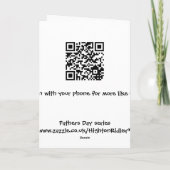 息子カードからの父の日 カード (裏面)