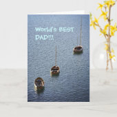 息子カードからの父の日 カード (黄色い花)