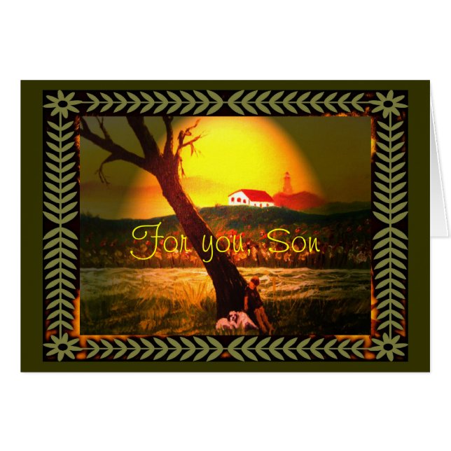 息子カード (正面横)