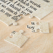 息子ギフト |お世話になっております ジグソーパズル (側面)