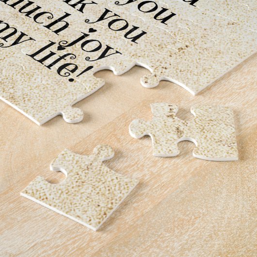 息子ギフト |お世話になっております ジグソーパズル (側面)