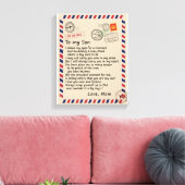 息子ギフト |お母さんからの息子への手紙 キャンバスプリント (インサイチュ (リビング))