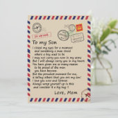 息子ギフト |お母さんからの息子への手紙 シーズンカード (スタンド正面)