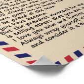 息子ギフト |お母さんからの息子への手紙 ポスター (角)