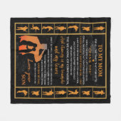 息子パーソナライズされたから母に母を愛せよ フリースブランケット (正面(横))