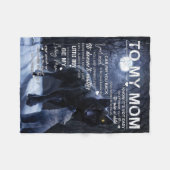 息子パーソナライズされたから母に フリースブランケット (正面(横))