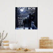 息子パーソナライズされたから母に ポスター (キッチン)