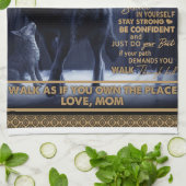 息子パーソナライズされたに息子の誕生日プレゼント キッチンタオル (折り畳み)