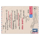 息子パーソナライズされたに息子の誕生日プレゼント テーブルクロス (正面(横))