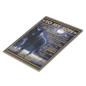 息子パーソナライズされたに息子の誕生日プレゼント ノートパッド (アングル)