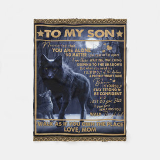 息子パーソナライズされたの誕生日に フリースブランケット