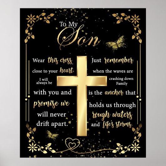 息子パーソナライズされたへの手紙 ポスター (正面)