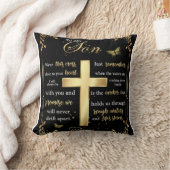 息子パーソナライズされた毛布へ クッション (ブランケット)