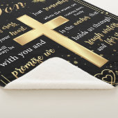 息子パーソナライズされた美しい蝶への手紙 シェルパブランケット (3/4)