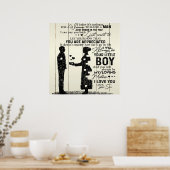 息子ママへの手紙、ママへの特別なギフト ポスター (キッチン)