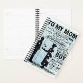 息子ママへの贈り物、私のママへの贈り物にパーソナライズ手紙 プランナー手帳 (ディスプレー)