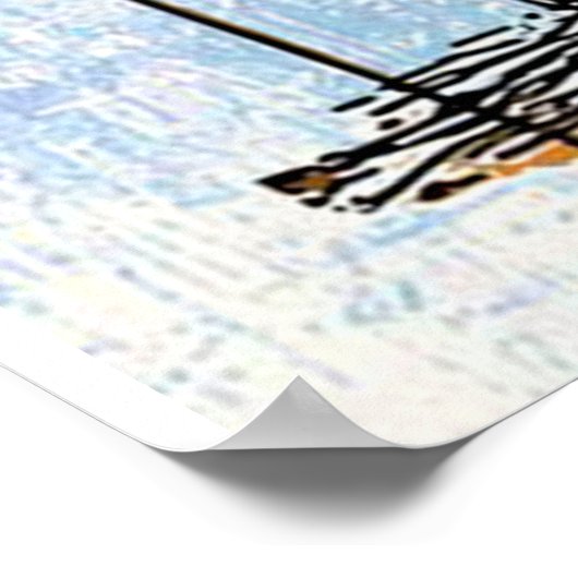 息子ママへの贈り物、私のママへの贈り物にパーソナライズ手紙 ポスター (角)