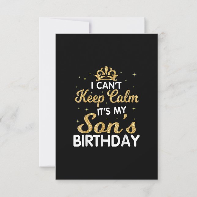 息子保の誕生日ギフトを落ち着かせてはいけない (正面)