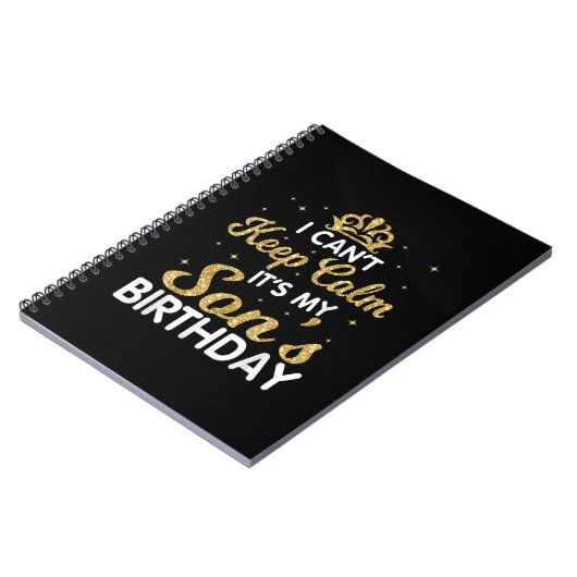 息子保の誕生日ギフトを落ち着かせてはいけない ノートブック (左側)