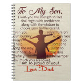 息子最高のへの贈り物 |自分の引用文 ノートブック (正面)