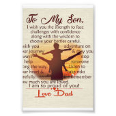 息子最高のへの贈り物 |自分の引用文 フォトプリント            (正面)