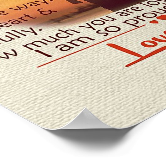 息子最高のへの贈り物 |自分の引用文 ポスター (角)