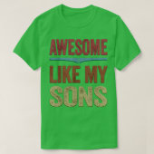 息子素晴らしたちよおもしろいり Tシャツ (デザイン正面)