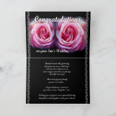 息子結婚様のお祝い結婚 カード (内部)