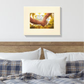 息子離れの詩をキャンバスに キャンバスプリント (インサイチュ (寝室))