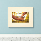 息子離れの詩をキャンバスに キャンバスプリント (インサイチュ (ウッドフロア))