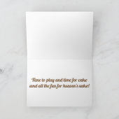 ***息子***おもしろいハッピーバースデー!!!! カード (内部)