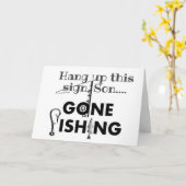 ***息子***お前の誕生日で一日魚!!!! カード (黄色い花)