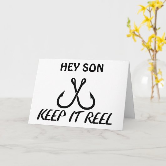 「息子」を釣る誕生日を奪う カード (黄色い花)