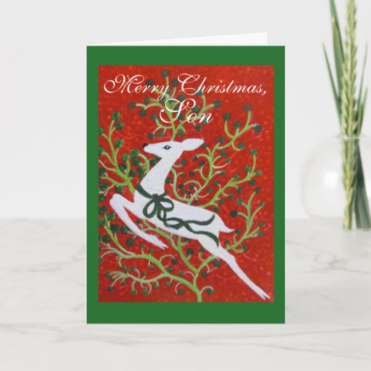 息子、クリスマスカード シーズンカード (正面)