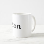 息子 コーヒーマグカップ (正面右)