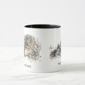 息子…マイフレンドウォーターカラーウルフアート マグカップ (中央)