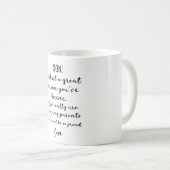 息子!今素晴らしまでの人 コーヒーマグカップ (正面右)